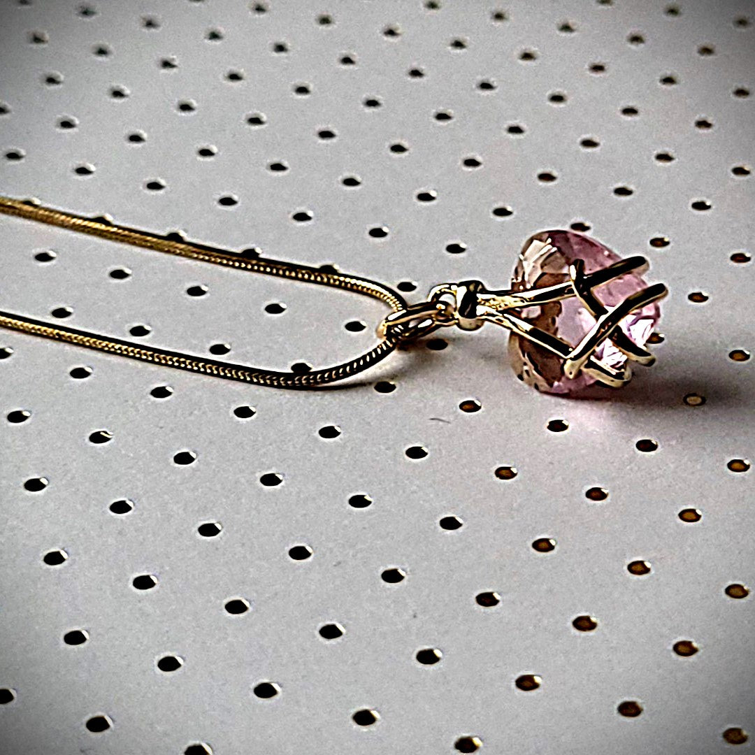 Sweet Pink Heart Necklace