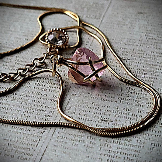 Sweet Pink Heart Necklace