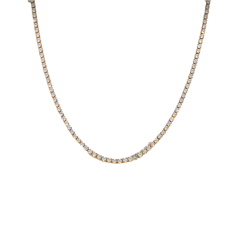 Classic 18k gold plated Zircon Necklace