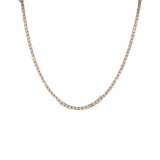 Classic 18k gold plated Zircon Necklace