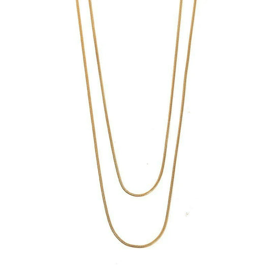 18 kt Gold Plated Snake Chain Necklace