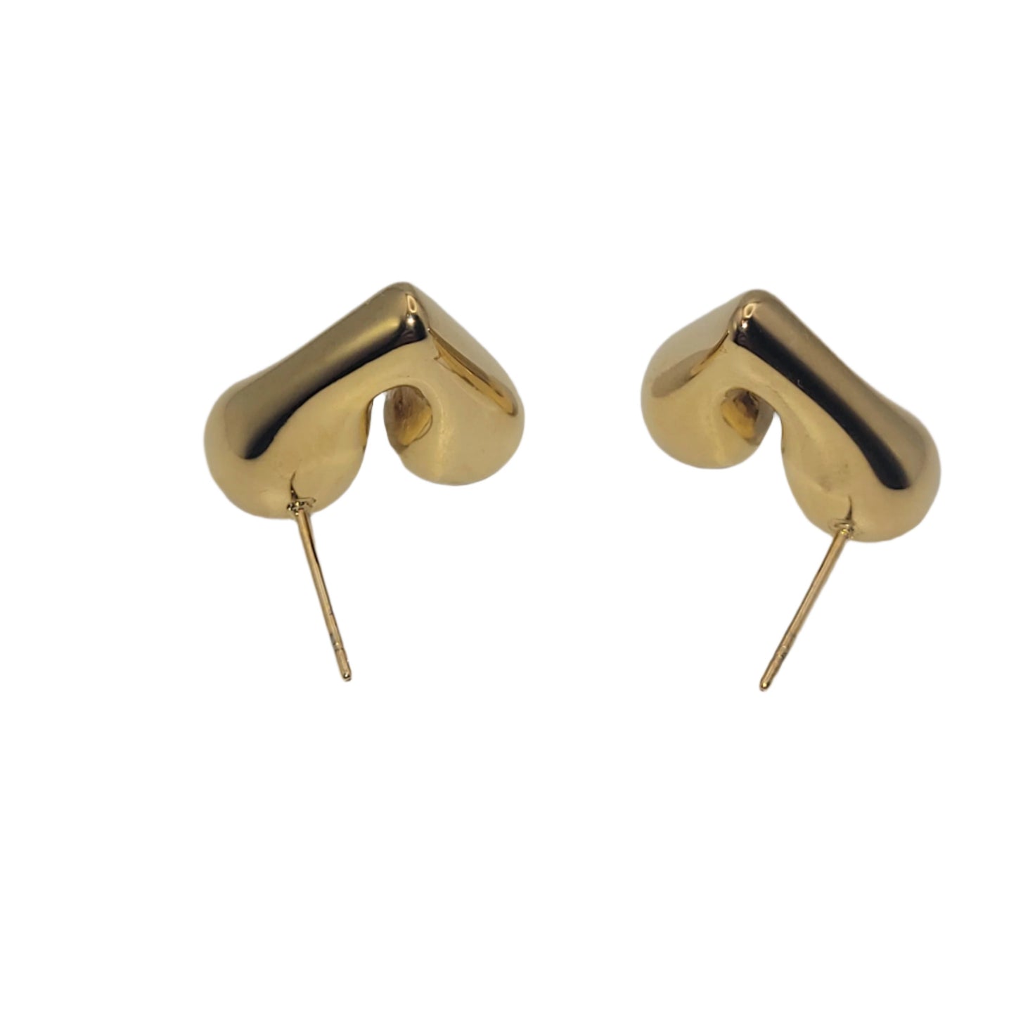 18kt Plated Love Heart Earrings