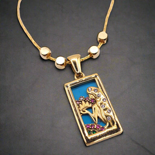 The Empress TAROT Card Necklace