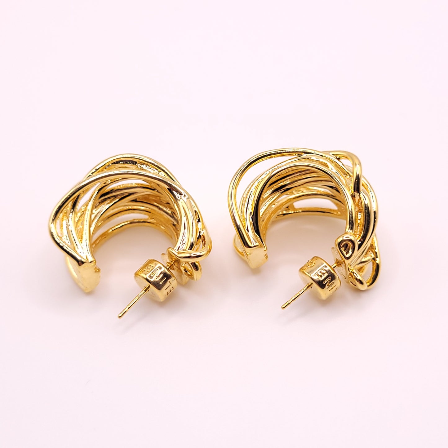 Original Design 18K Plated Hoops