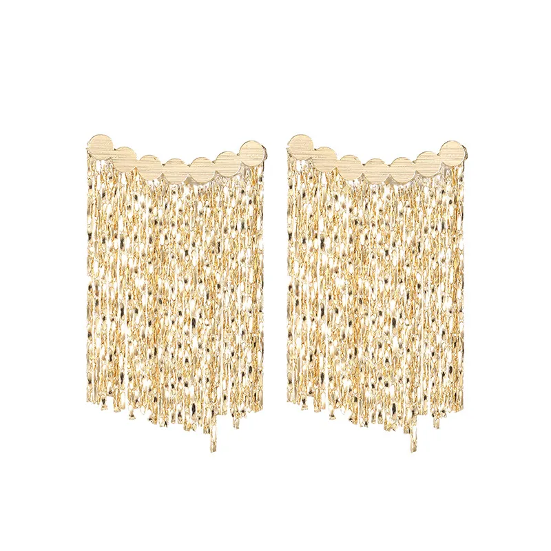 Retro tassel earrings.